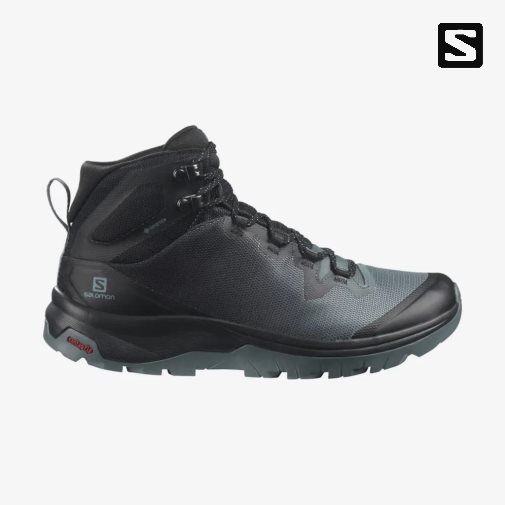 Black Salomon Vaya Mid GTX Women's Hiking Boots | IE TM8146